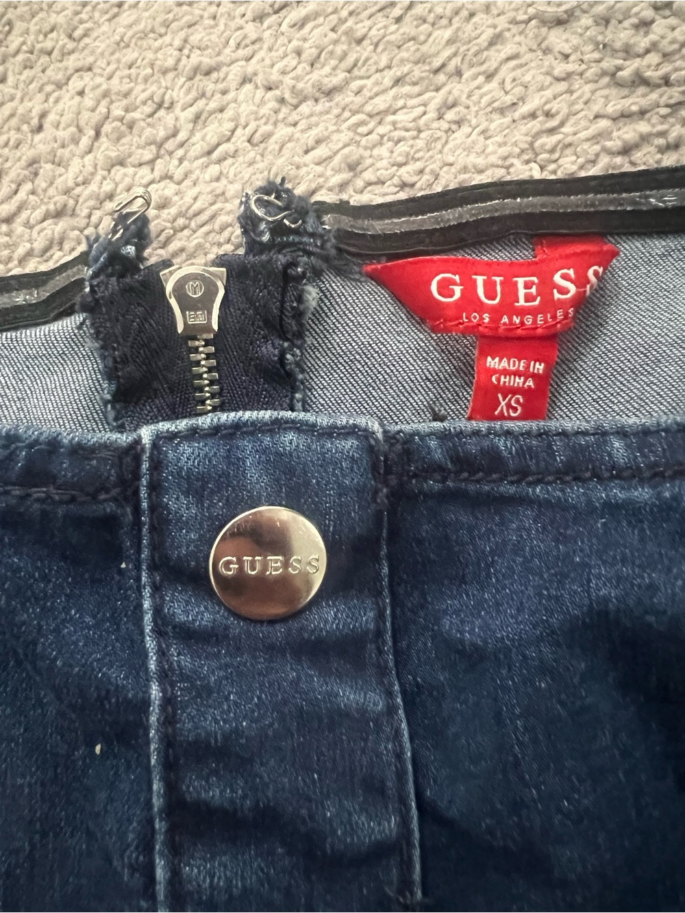 Guess Women's High-Rise Dark Indigo Denim Jeans